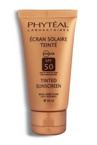 PHYTÉAL écran solaire teinté beige rosé clair SPF 50 UVA